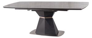 Rozkládací jídelní stůl 160-210 cm Cecelia (šedá + černá) (pro 8 a více osob). 1050068