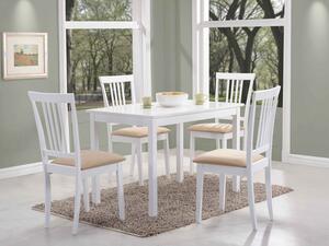Jídelní stůl Franklyn (bílá + bílá) (pro 4 osoby). 1050151