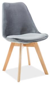Jídelní židle Daniell (šedá + buk). 1050105