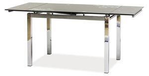 Rozkládací jídelní stůl 110-170 cm Gerardo (šedá + chromová) (pro 4 až 6 osob). 1050185
