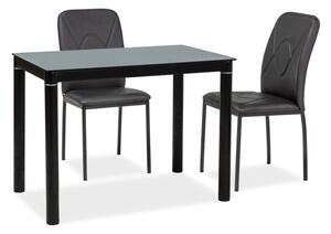 Jídelní stůl Gabriel (černá + černá) (pro 4 osoby). 1050179