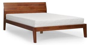 Dvoulůžková postel z masivního borovicového dřeva SKANDICA Agava Dark, 140 x 200 cm