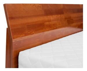 Dvoulůžková postel z masivního borovicového dřeva SKANDICA Agava Dark, 140 x 200 cm