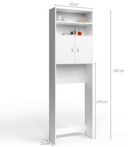 Casaria Koupelnová sestava 3-dílná (vysoká skříň 2x, skříň pod umyvadlo), bílá 992292