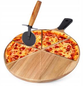 Prkénko na krájení pizzy Excellent Houseware dřevěné, 1 ks