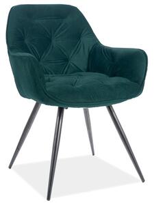 Jídelní židle Champlain (zelená + černá). 1050274