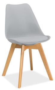 Jídelní židle Kim (šedá + buk). 1050364