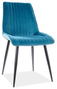 Jídelní židle Kelly (tyrkysová + černá). 1050358