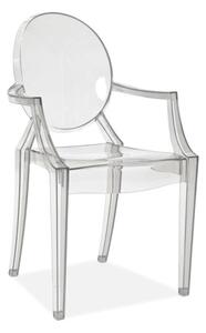Jídelní židle Logan (transparentní + transparentní). 1050460