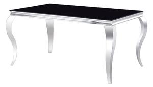Jídelní stůl 150 cm Pria (černá + chromová) (pro 4 až 6 osob). 1050746