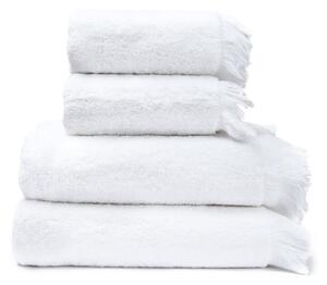 Sada 2 bílých ručníků a 2 osušek ze 100% bavlny Bonami Selection, 50 x 90 + 70 x 140 cm