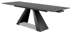 Rozkládací jídelní stůl 160-240 cm Shelia (šedá + černá) (pro 6 až 8 osob). 1050795