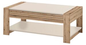 KONFERENČNÍ STOLEK, barvy dubu, kašmírová, kompozitní dřevo, 108/42/60 cm MID.YOU - Konferenční stolky, Online Only