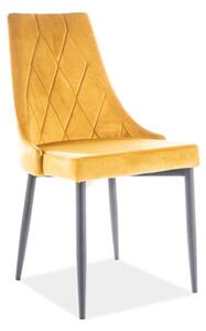 Jídelní židle Tilda (žlutá + šedá). 1050921
