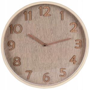 Nástěnné hodiny 38 cm MDF béžové