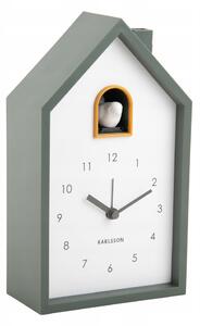 Nástěnné hodiny Karlsson zelené 12 cm
