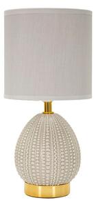Světle šedá keramická stolní lampa s textilním stínidlem (výška 30,5 cm) Flavi – Mauro Ferretti