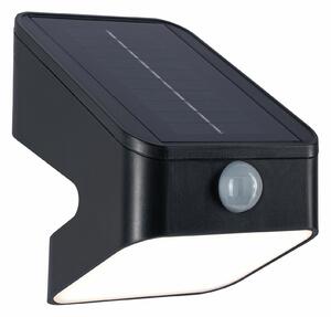 PAULMANN Solární LED osvětlení zdí Lesly pohybové čidlo IP65 hranaté 113x126mm 3000K 5,5W antracit umělá hmota