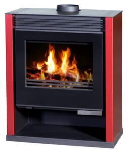 EEK A Kamna s XXL průzorem Victoria Rubin Lux Red - 13,0 kW