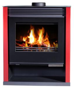 EEK A Kamna s XXL průzorem Victoria Rubin Lux Red - 13,0 kW