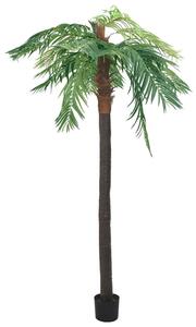 Umělý datlovník kanárský s květináčem 305 cm zelený 336311