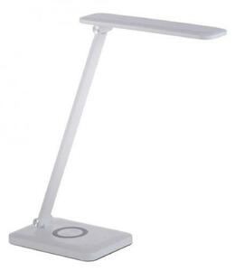 LEUCHTEN DIREKT is JUST LIGHT LED stolní lampa, bílá, bezdrátové QI-nabíjení, dotykový stmívač, CCT 2700-5000K