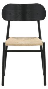 Jídelní židle Polly, 2ks, černá, 50x45x81