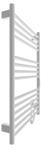 Koupelnový žebříkový radiátor HF GREENWICH 170W/230V 77x53 cm bílá kulatý
