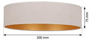 BRILAGI - Náhradní stínidlo univerzální VELVET pr. 30 cm krémová/zlatá