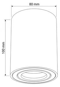 Brilagi - Bodové svítidlo MIA 1xGU10/30W/230V 100x80 mm hnědá