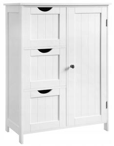 Koupelnový regál Songmics bílý 30 x 60 x 81 cm