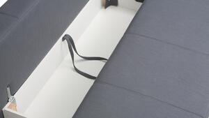 Jednolůžková postel 90 cm Iweta P (grafit + bílá matná + dub artisan) (s roštem a matrací). 1051765