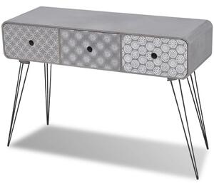 Odkládací stolek Modesto se 3 zásuvkami | šedý
