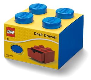 Modrý stolní box se zásuvkou LEGO®, 15 x 16 cm
