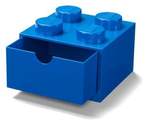 Modrý stolní box se zásuvkou LEGO®, 15 x 16 cm