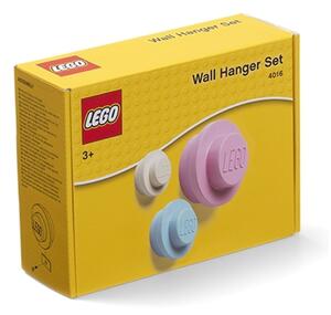 Sada 3 věšáků na zeď LEGO® Pastel