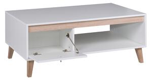 Konferenční stolek Ovio STO (bílá matná + dub san remo jasný). 1051828