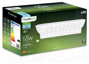 10x LED žárovka GU5.3 reflektor MR16 6W 580lm 6500K studená bílá 120° LUMILED