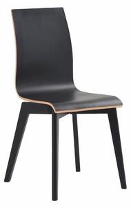 Černá jídelní židle s černými nohami Rowico Grace