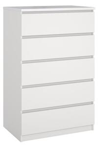 Bílá komoda 77x121x50 cm Naia – Tvilum