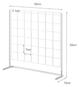 Bílý kuchyňský mřížkový panel YAMAZAKI Tower Grid, 52 x 52 cm
