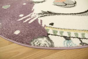 Detský koberec Lima C882B šeříkový / krémový