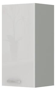 Horní kuchyňská skříňka Brunea 30 G-72 1F (šedá + lesk bílý). 1024997