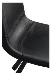 Černá jídelní židle s černými nohami Rowico Alpha