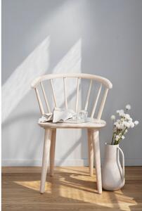 Světle hnědá jídelní židle ze dřeva kaučukovníku Rowico Carmen