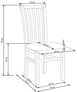 Jídelní židle GARY - tmavý ořech/světle béžová