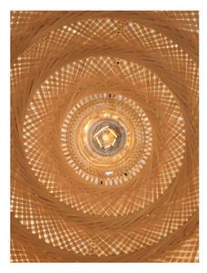 Hnědé bambusové závěsné svítidlo Good&Mojo Palawan, ⌀ 60 cm