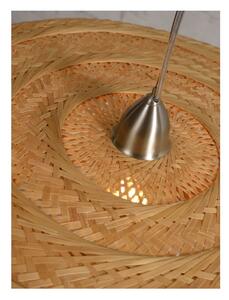 Hnědé bambusové závěsné svítidlo Good&Mojo Palawan, ⌀ 60 cm