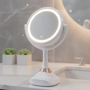 Mucola kosmetické zrcadlo 1x a 5x zvětšení LED nástěnné zrcadlo koupelnové zrcadlo koupelnové zrcadlo Bluetooth reproduktor mobilní telefon