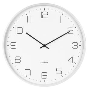 Bílé nástěnné hodiny Karlsson Lofty, ø 40 cm